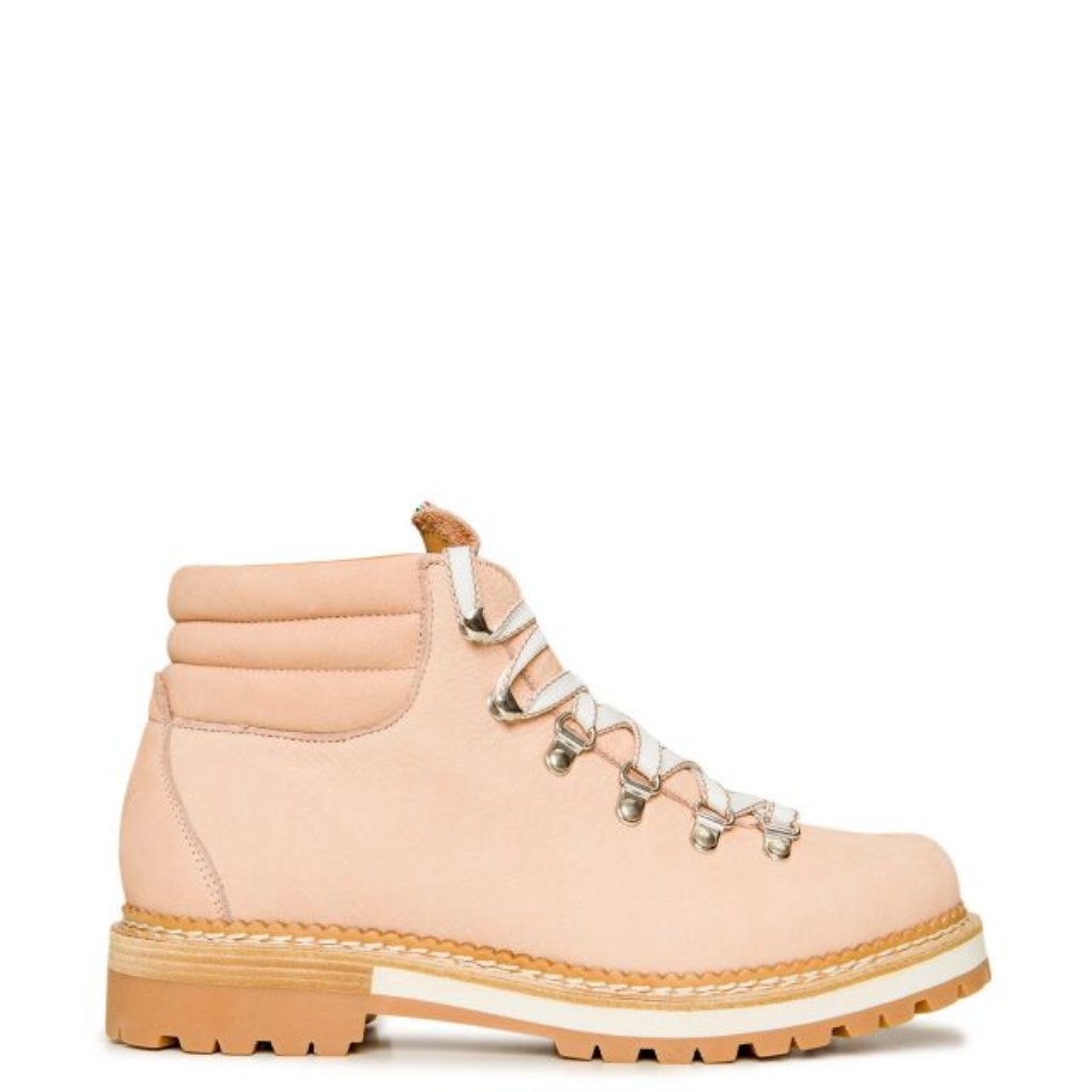 Montelliana Marlena Nude Leather Hiker Boot
